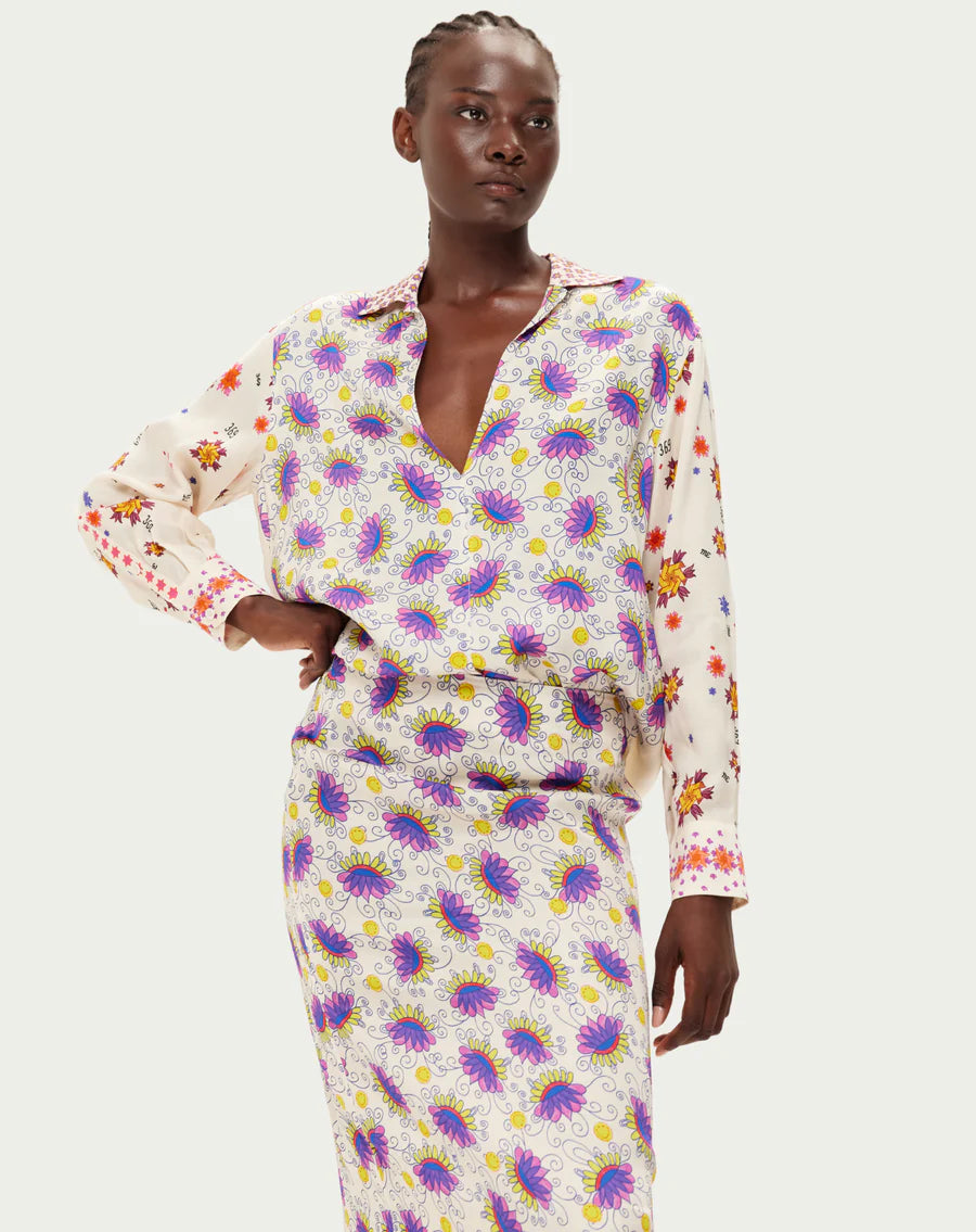 Me369 Tori Printed Shirt in Markers