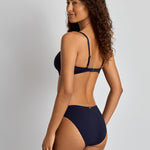 Lauren Ralph Lauren Beach Club Solids Notch Underwire Bra Bikini Top - Dark Navy