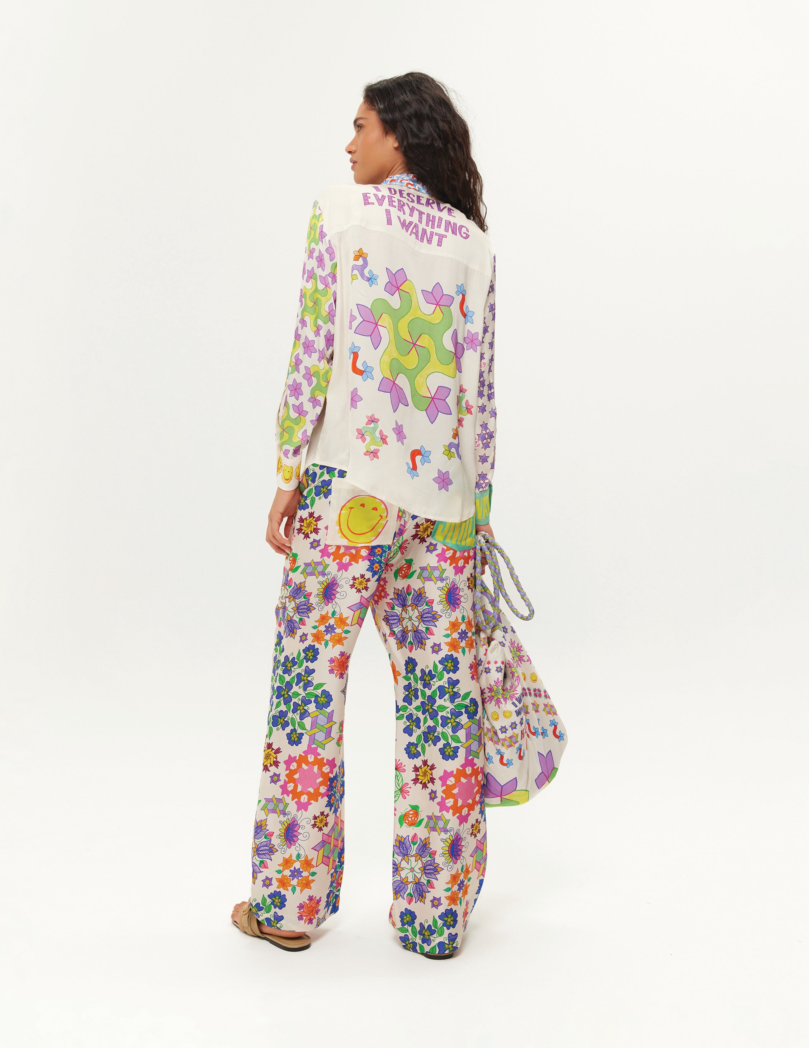 ME369 Bailey Track Pants Markers Fabric