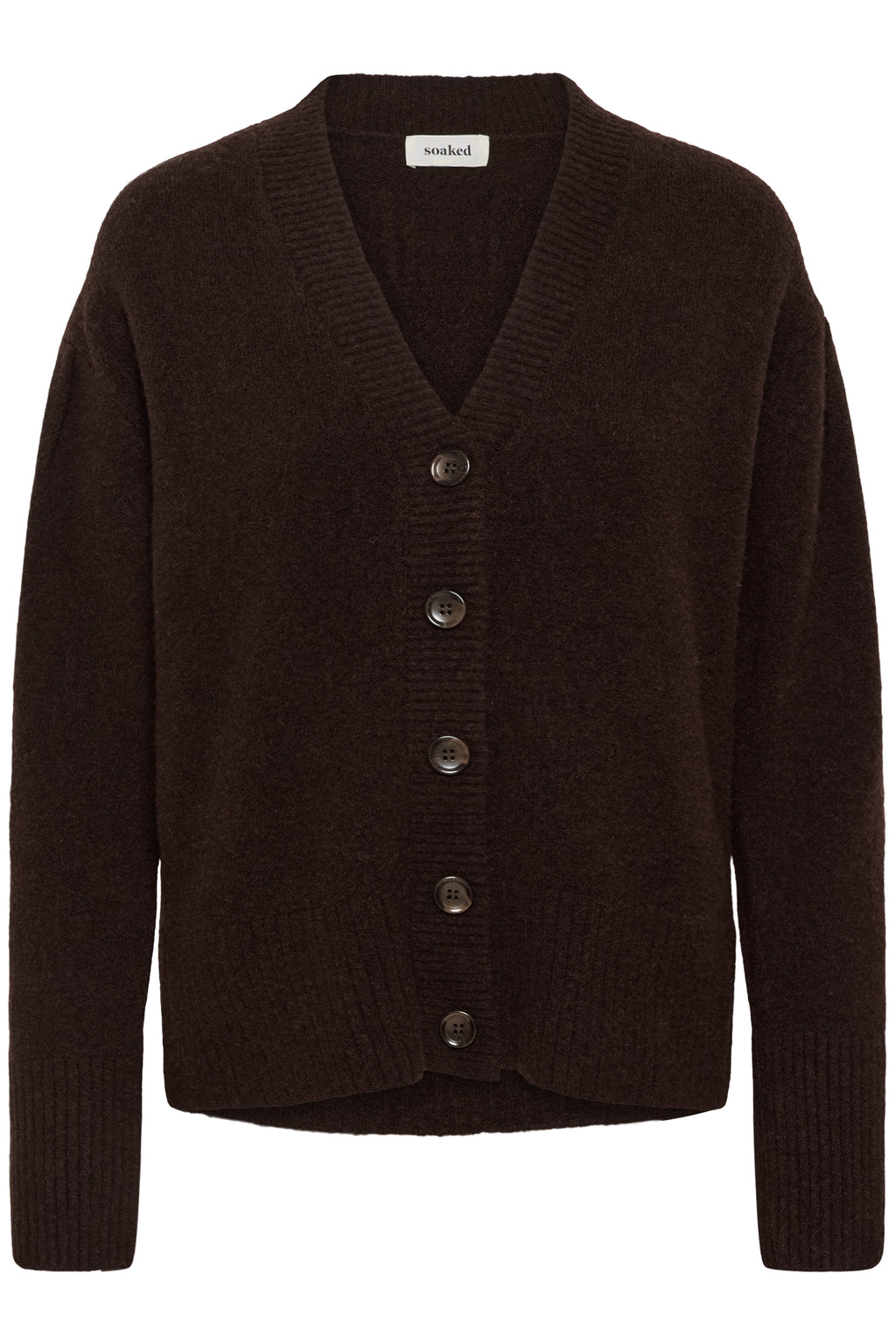 Soaked in Luxury SLBEAN Chocolate Brown Cardigan