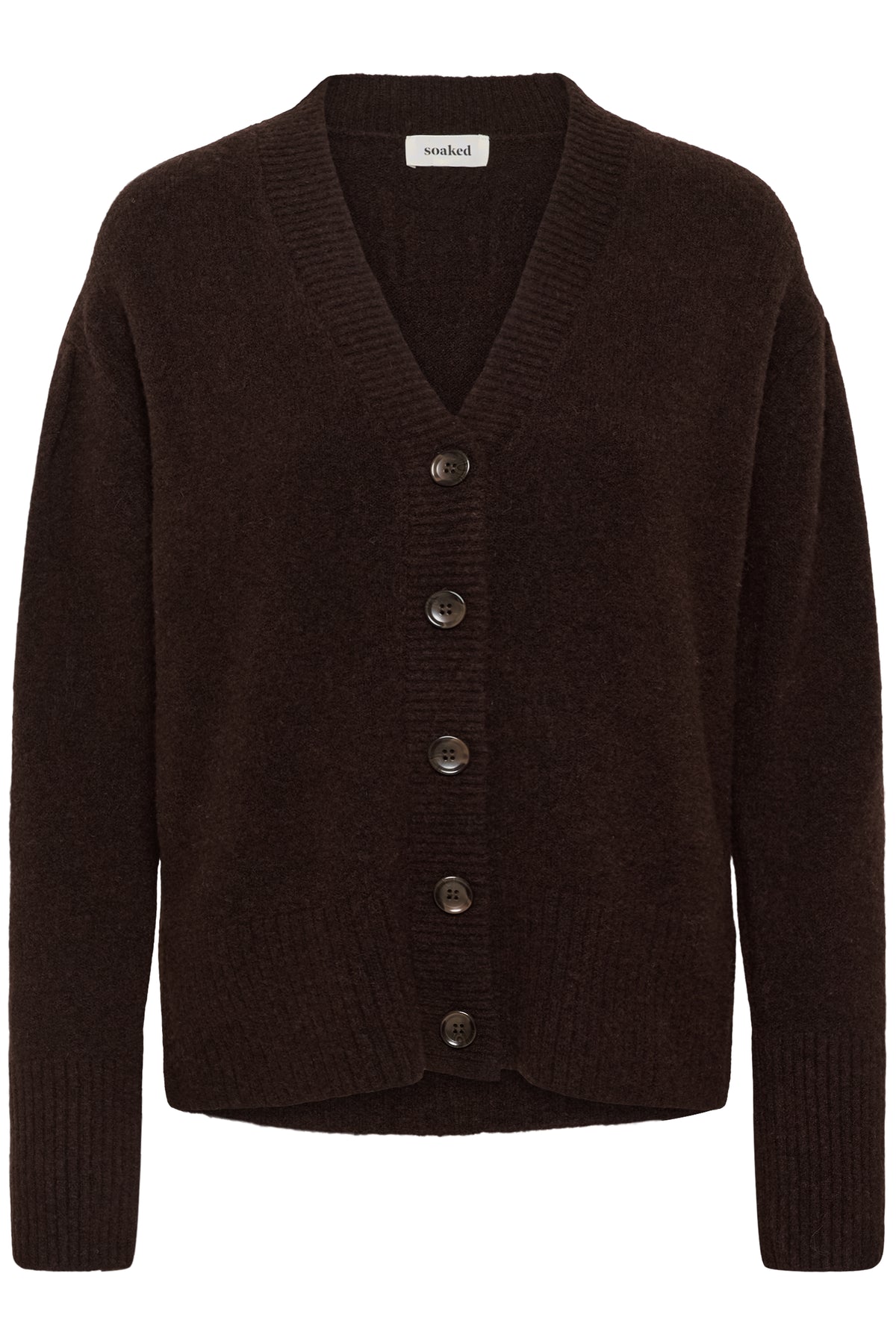 Soaked in Luxury SLBEAN Chocolate Brown Cardigan