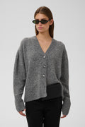 Soaked in Luxury SLBEAN Grey Marl Cardigan