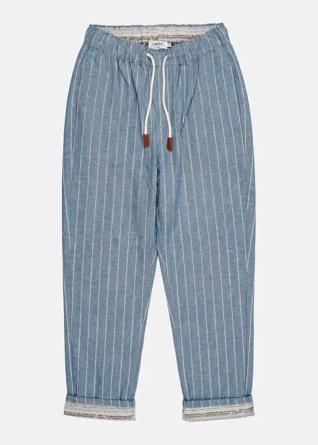 Orfeo Paris Lola Trousers Blue Stripe