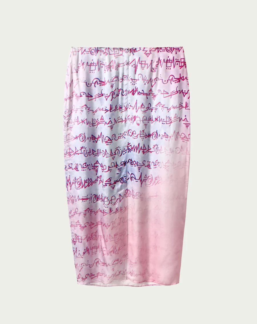 ME369 Valery Pencil Skirt in Runic Whisper