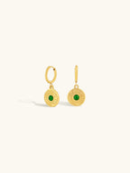 Boheme Emerald Hoops