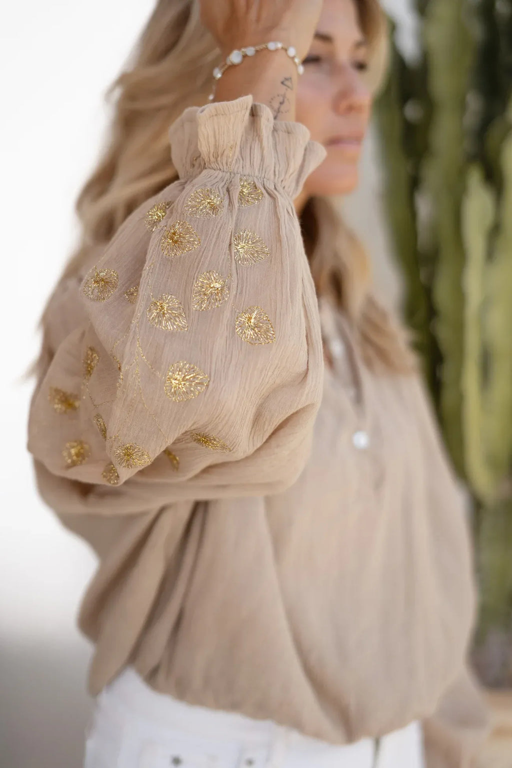 Danza Blouse Light Taupe