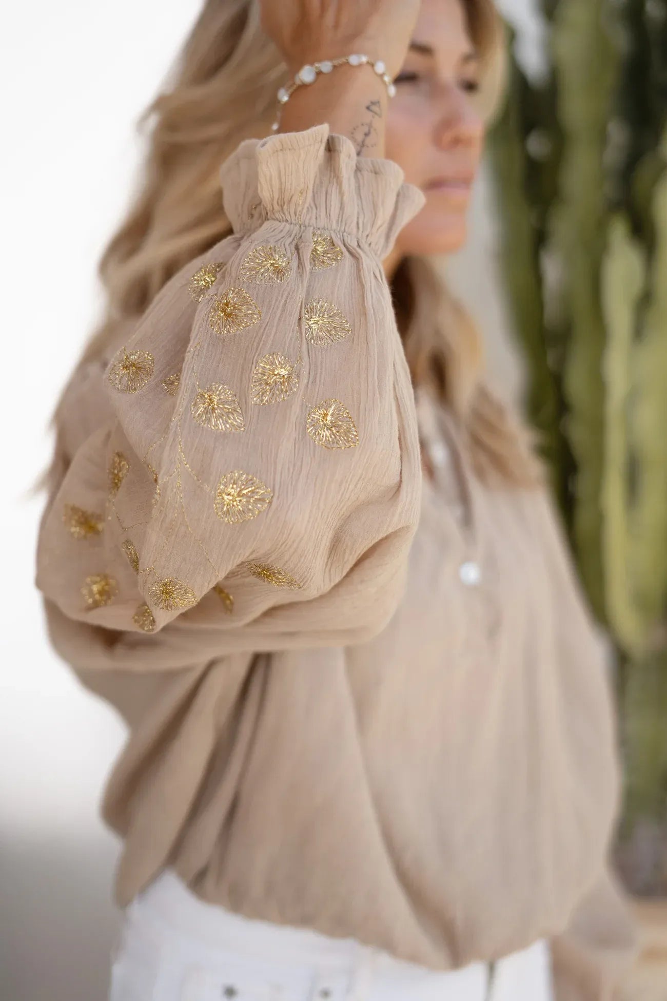 Danza Blouse Light Taupe