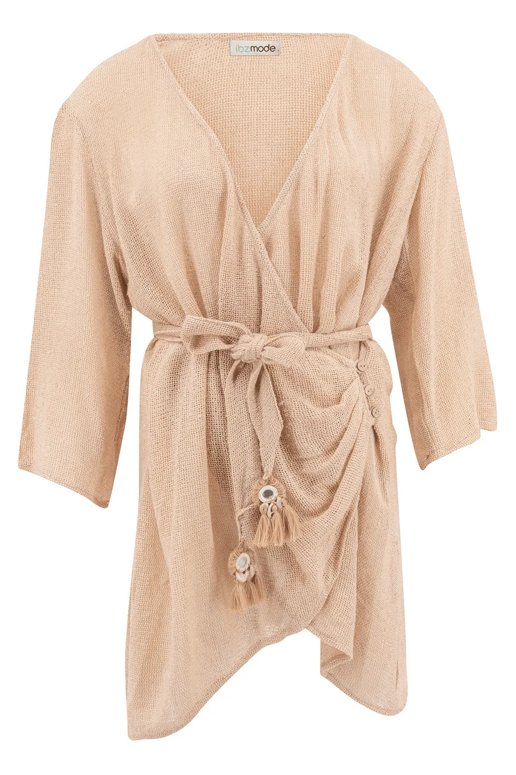 Deya Wrap Dress Sand