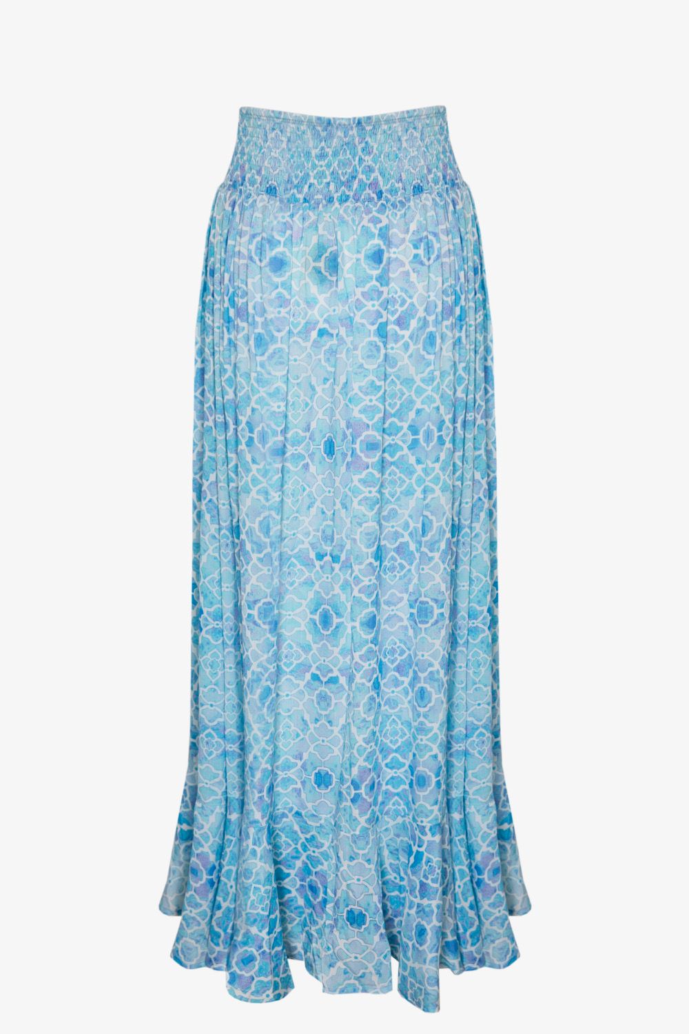 Fiji Gypsy Skirt Azure Mosaic