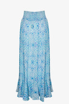 Fiji Gypsy Skirt Azure Mosaic