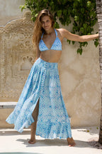 Fiji Gypsy Skirt Azure Mosaic