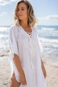 Lia white short kaftan
