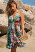 Ibiza Mini Dress Liquid Rainbow
