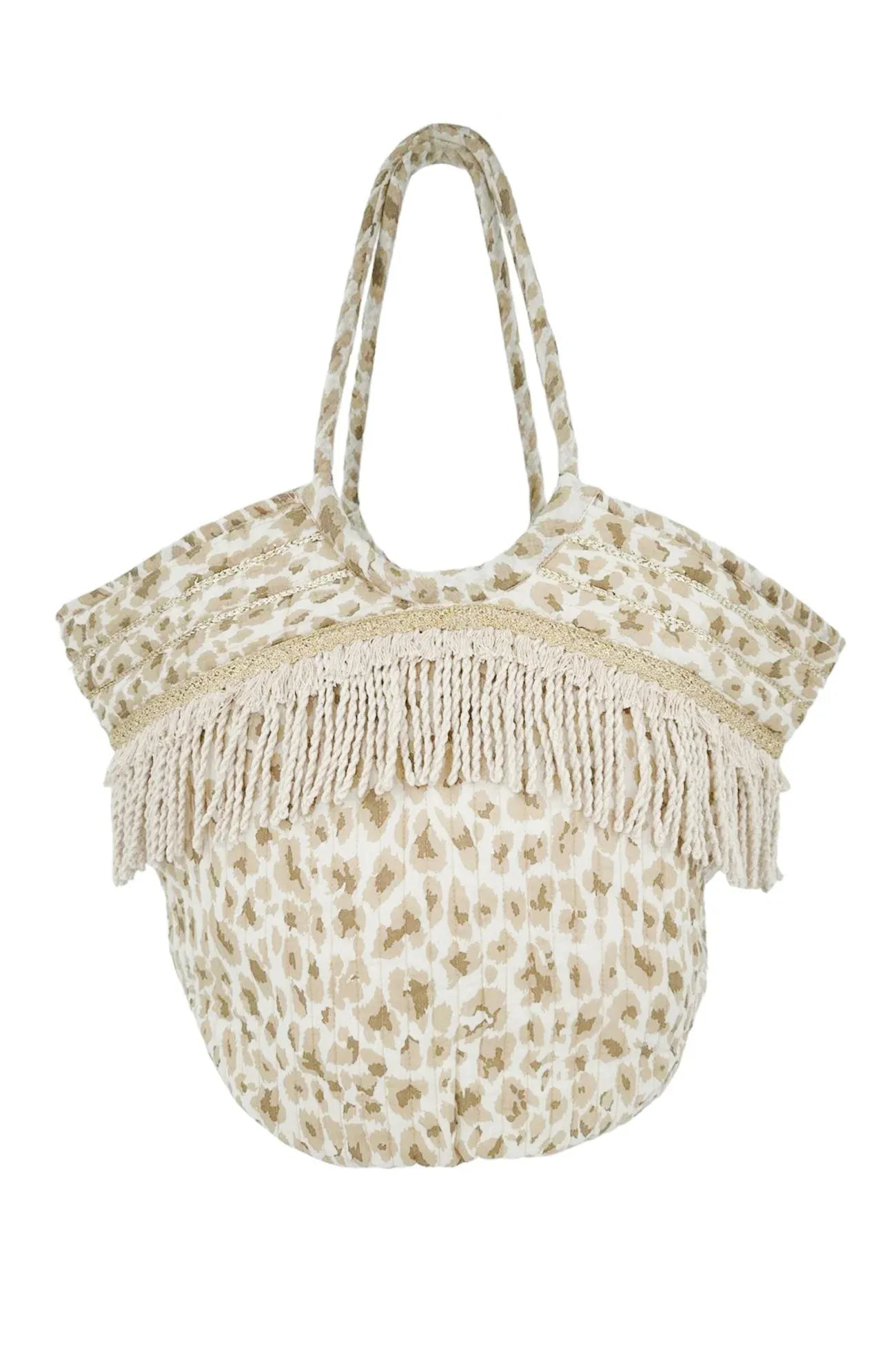 Elvio Leopard print Beach Bag
