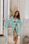 Formentera Beach Cover Up Aqua Pebbles