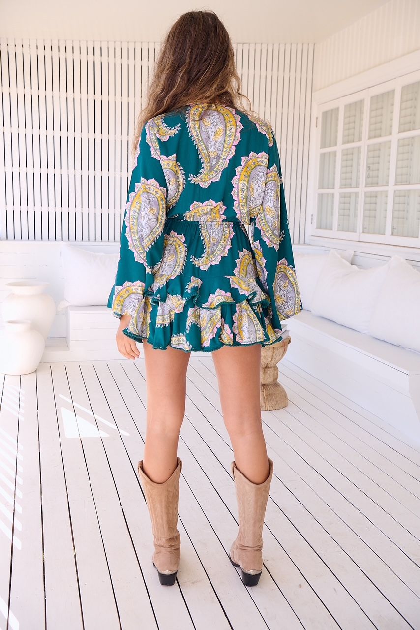 Mahala Print Florin Mini Dress