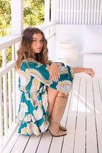 Mahala Print Florin Mini Dress
