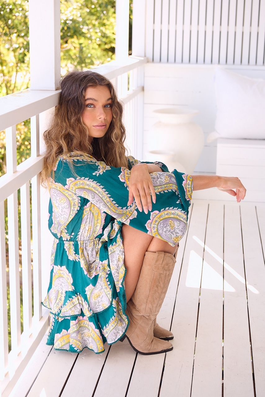 Mahala Print Florin Mini Dress