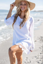 Lily Lace Dress White