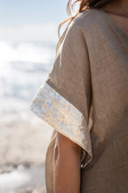 Jada Flo Short Kaftan Taupe