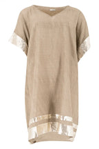 Jada Flo Short Kaftan Taupe