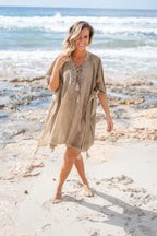 Short Kaftan Lia Flo Taupe