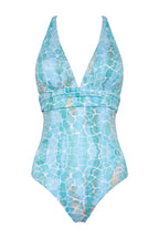 Santorini Swimsuit Aqua Pebbles