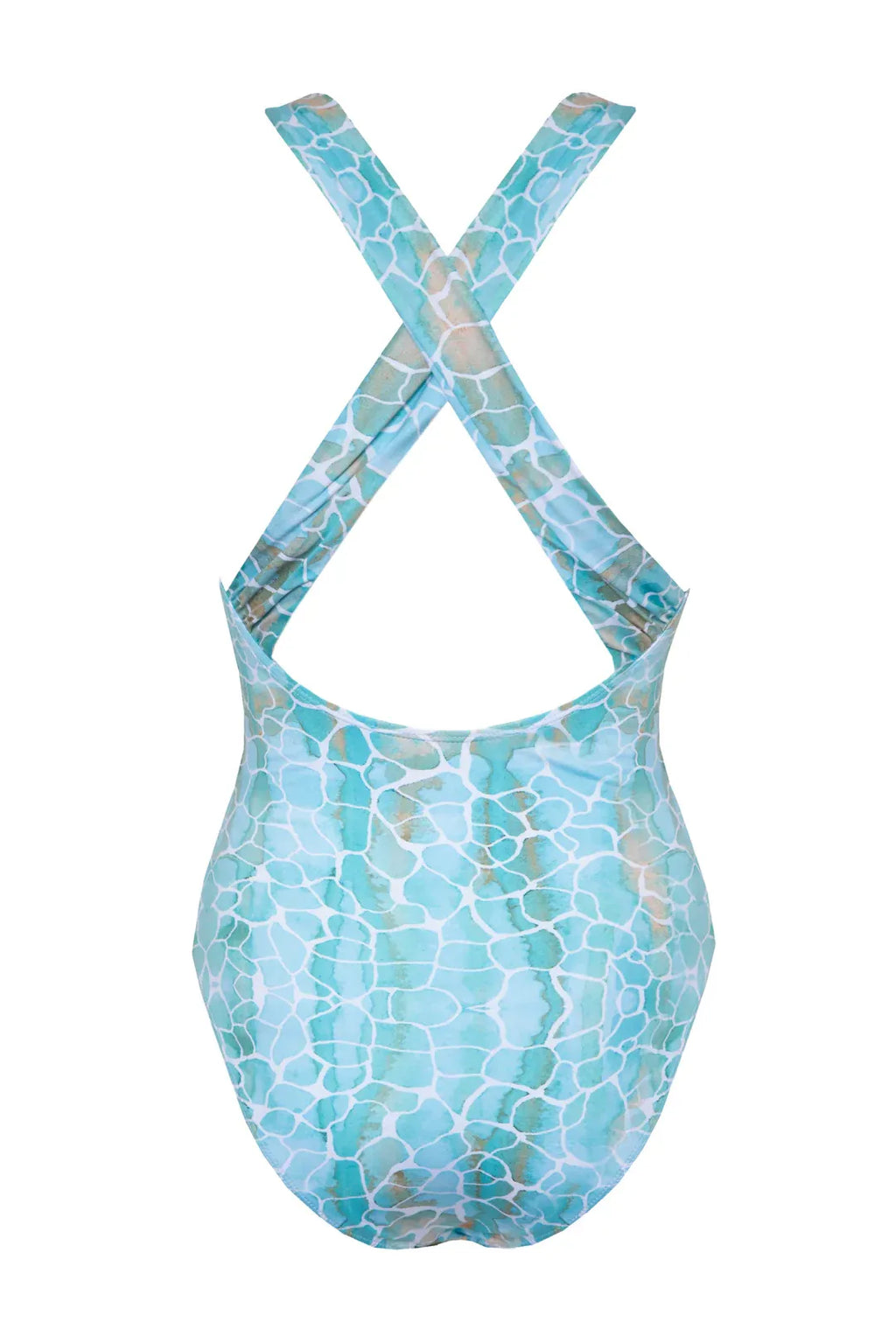 Santorini Swimsuit Aqua Pebbles