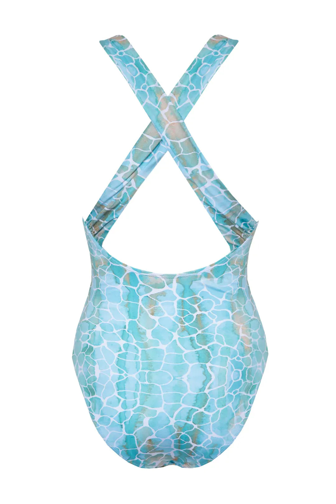 Santorini Swimsuit Aqua Pebbles