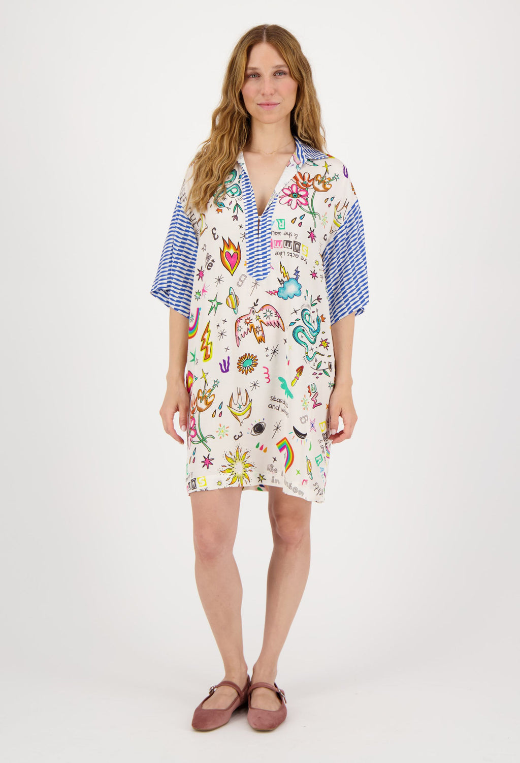 Nancy Placket Mini Dress Enlightenment