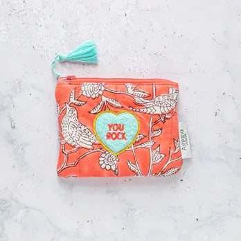 Mini Coin Purse Coral