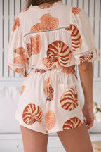 Seashell Print Shorts