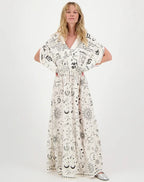 Rose Kaftan Dress Zodiac