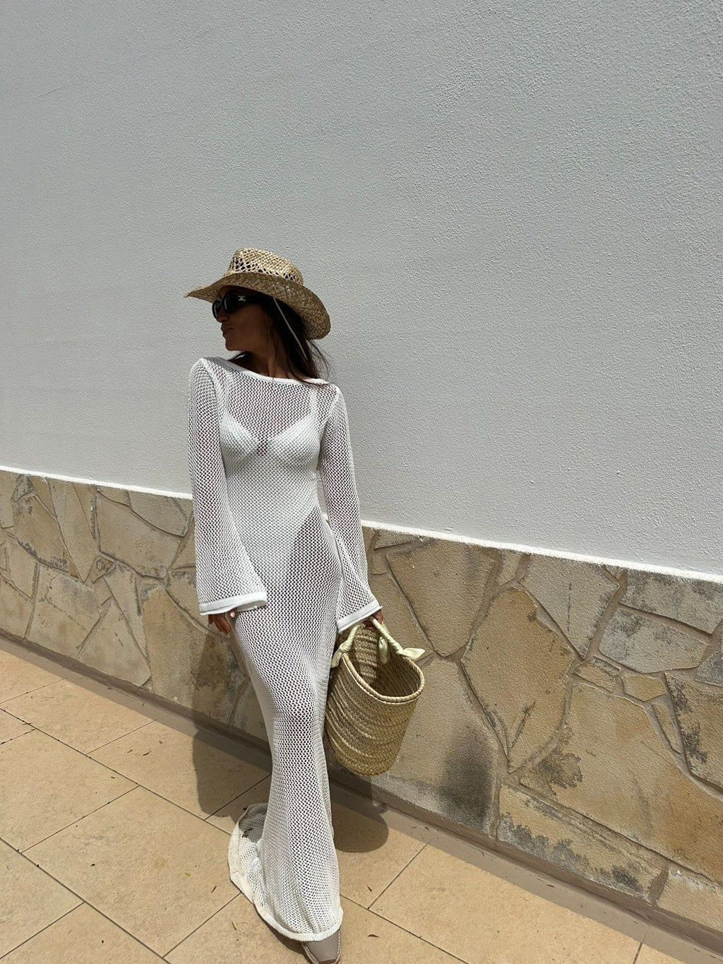 Roma Dress White