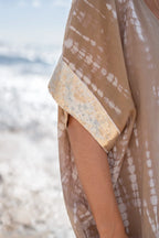 Short Kaftan Jada Taupe Tie Dye