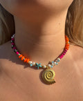 Neon Shell Necklace