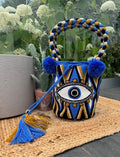 Symi Eye Bucket Bag Blue