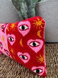 Red Pink Heart clutch