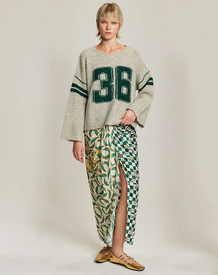 Luna Sporty Jade Tie Skirt