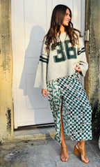 Luna Sporty Jade Tie Skirt