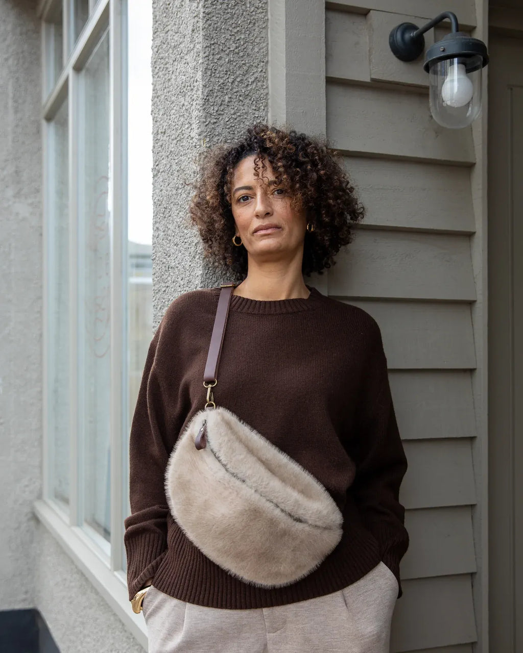 Fulham Faux Fur Sling Bag
