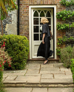 Gina Satin Skirt Black