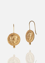 Zephyra Gold Coin Earrings