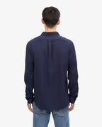Colorful Standard Organic Flannel Shirt Navy blue