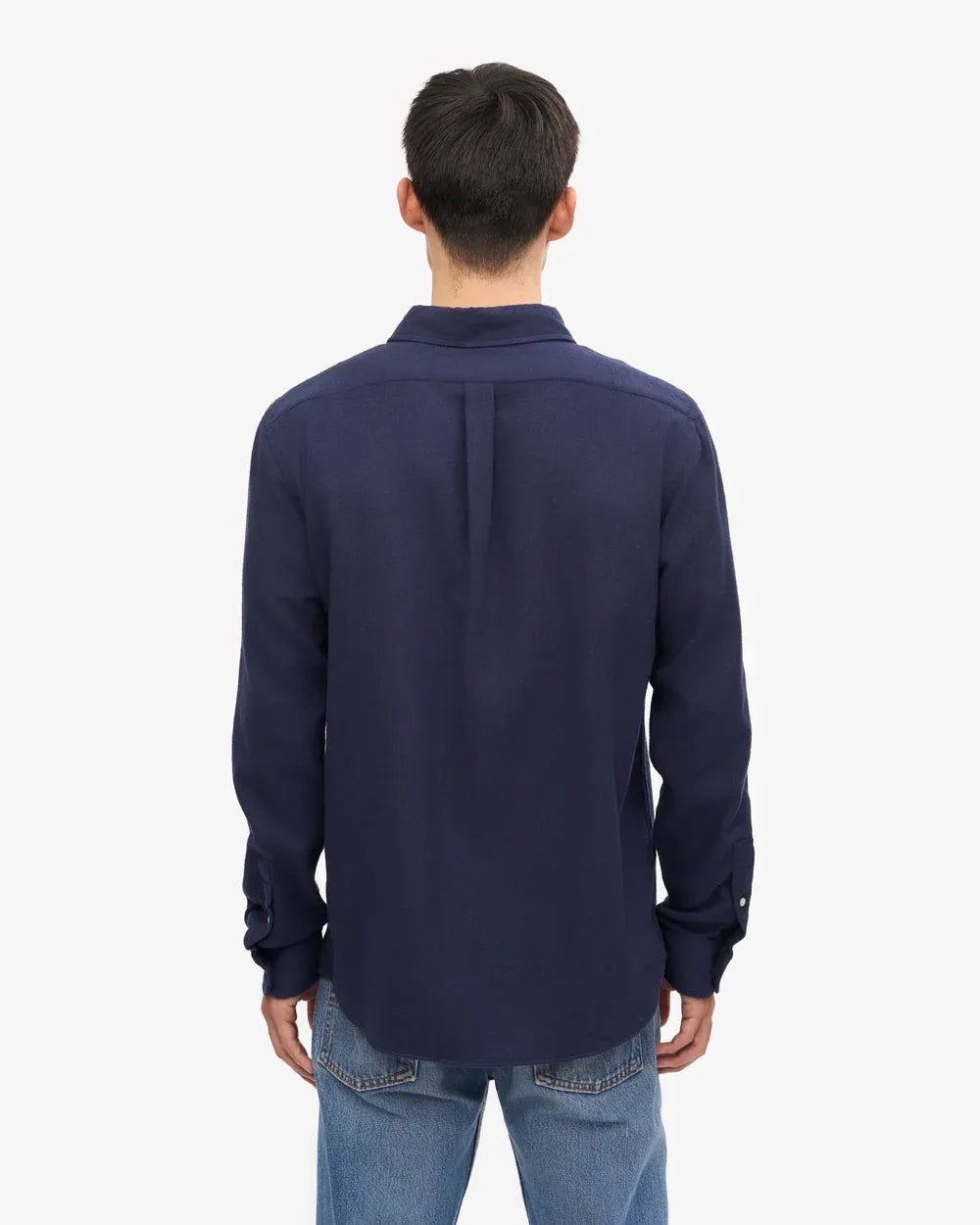 Colorful Standard Organic Flannel Shirt Navy blue
