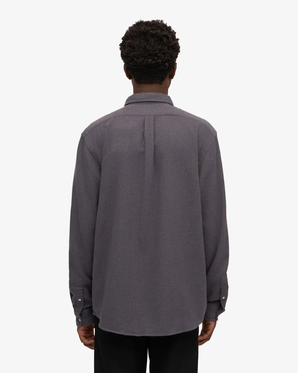 Colorful Standard Organic Flannel Shirt Lava Grey