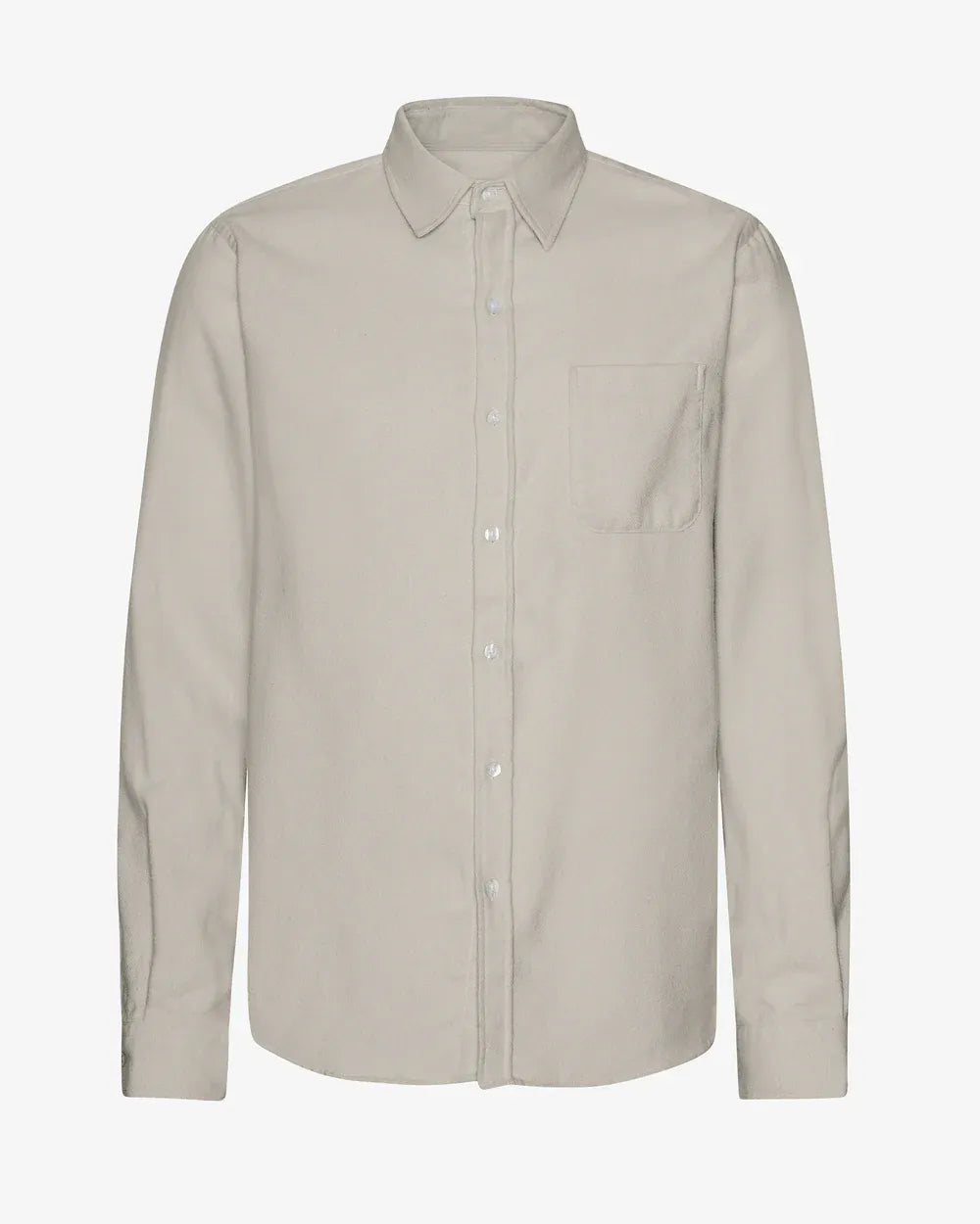 Colorful Standard Organic Flannel Shirt Cloudy Grey