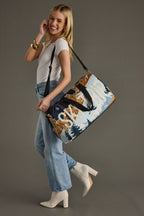 Blue Ski Trip travel bag