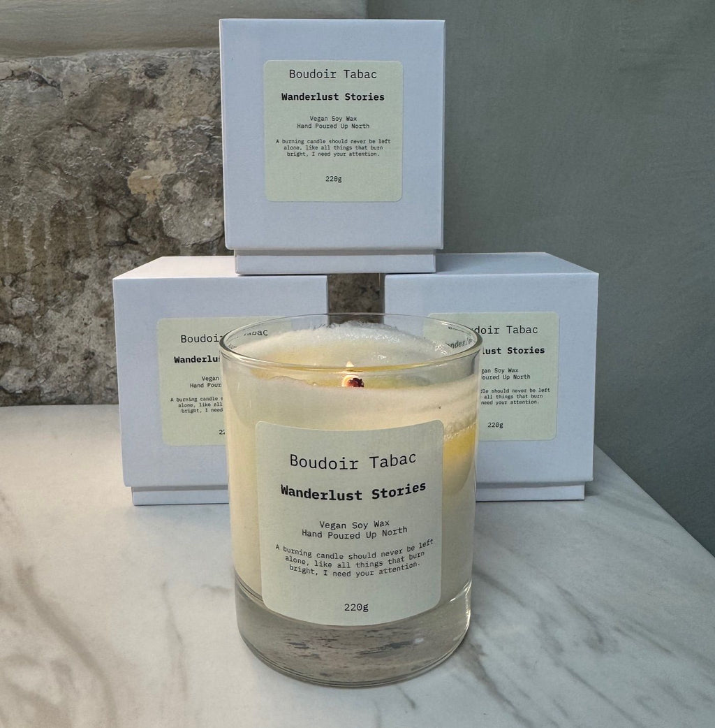 Wanderlust Stories Medium Boudoir Tabac Candle