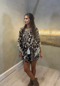 Guilty Beach Leopard Sands Tassel Kaftan